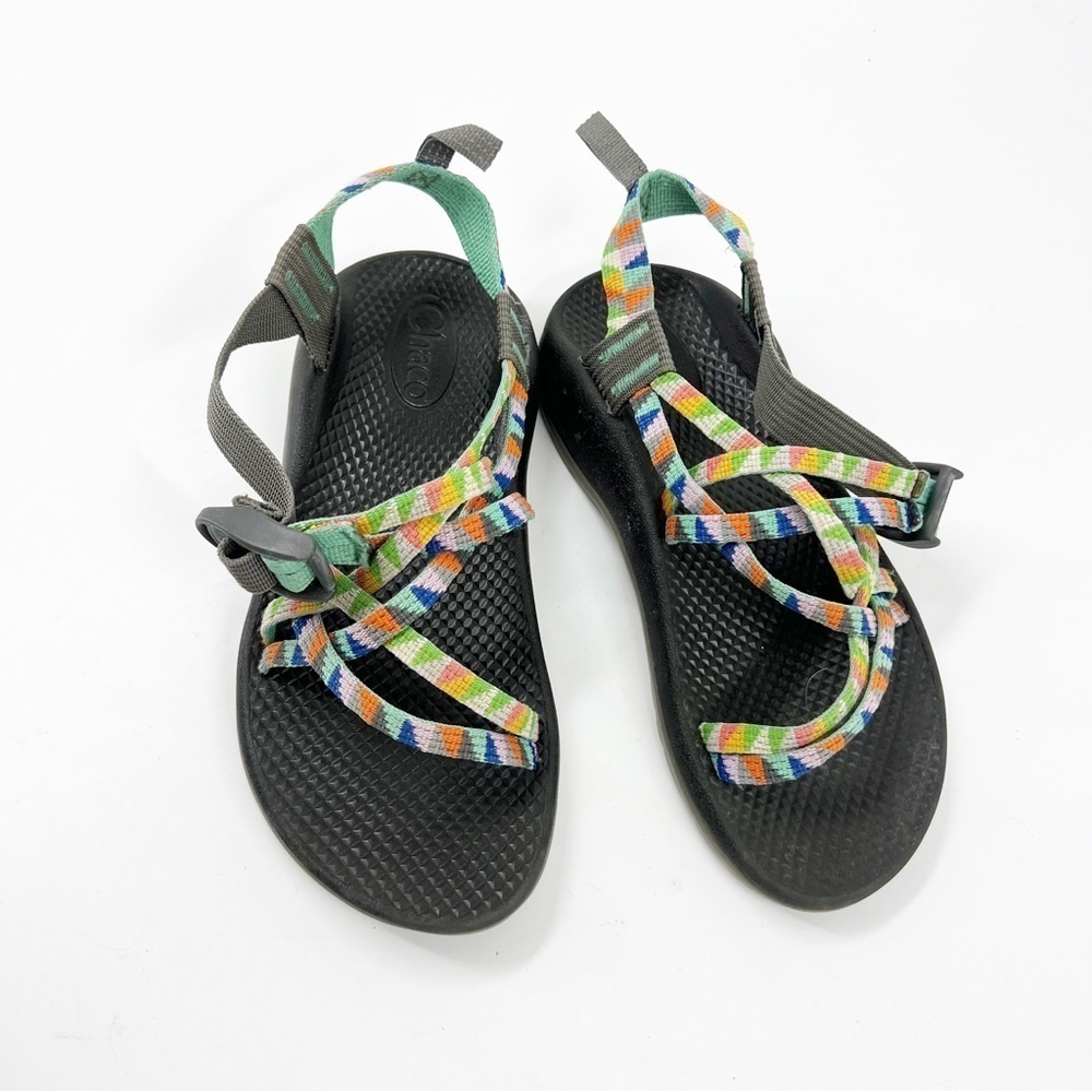 ✅ Chaco Classic Cloud ZX2 MultiColor Strappy Hiking Sport Sandals Size W‎ 3